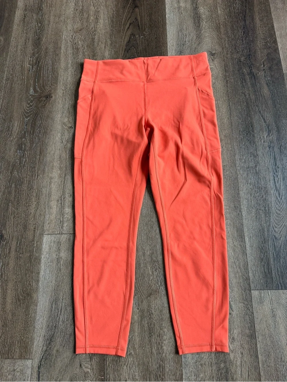 Lululemon Leggings with pockets Amber Orange Size 12